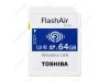 Toshiba FlashAir W-04 Wireless SD Flash Memory Card 64GB Wi-Fi Full HD